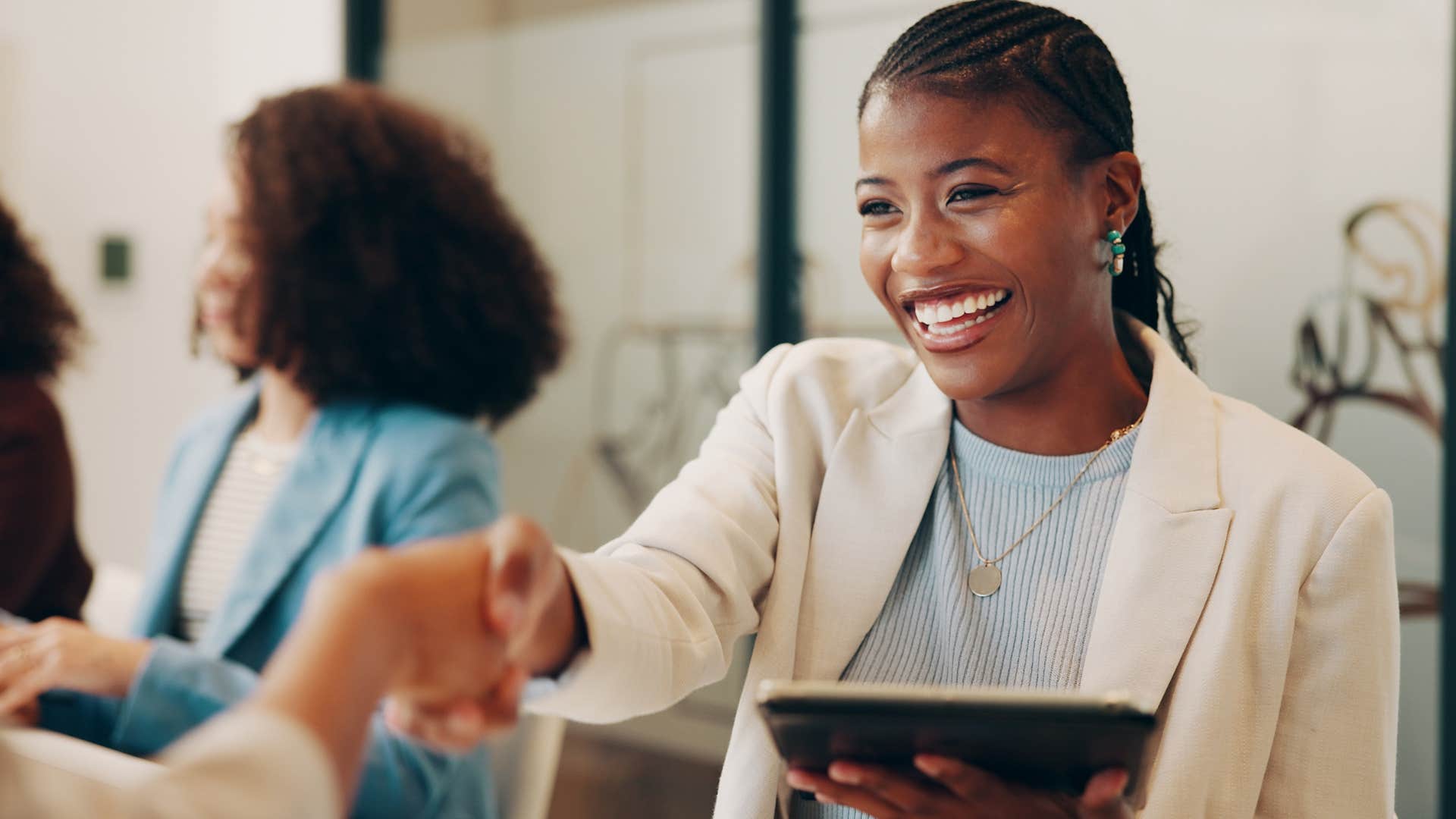 professional woman raised by a hard-working mother respecting other people's time