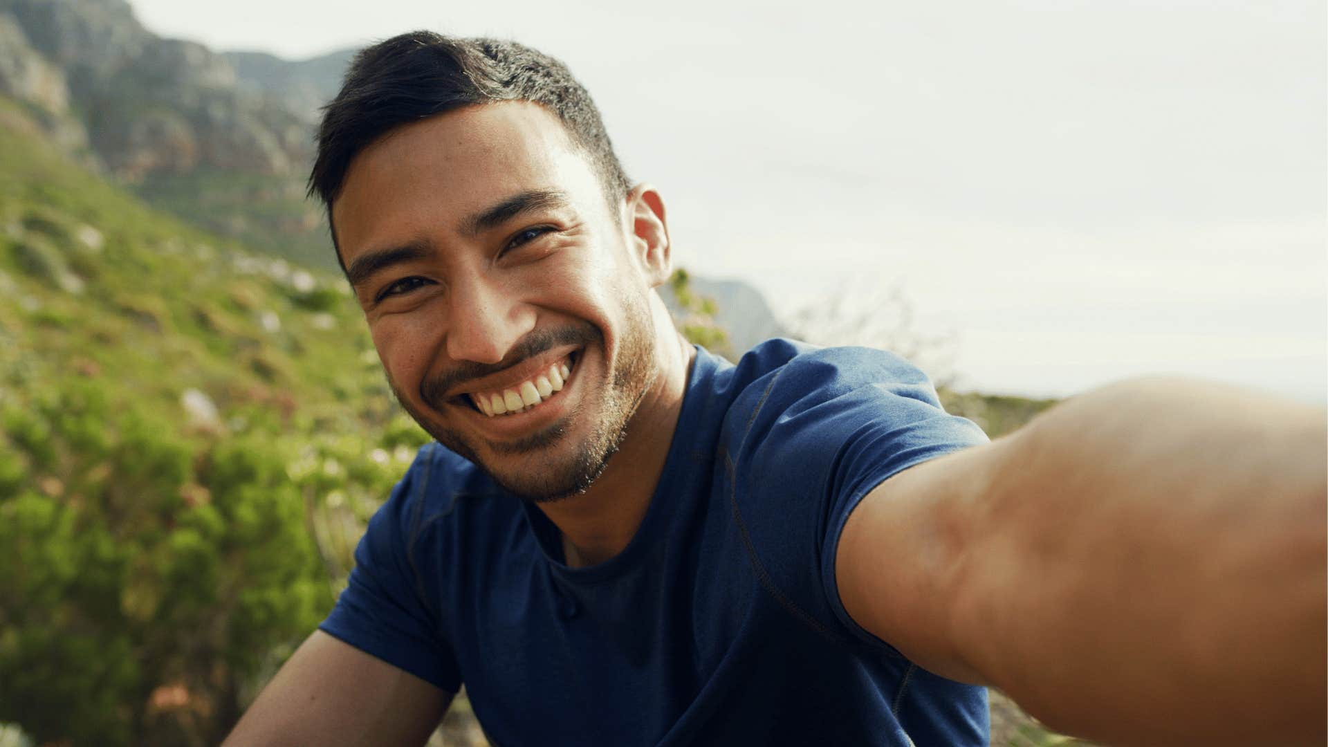 man who makes the decision to be happy