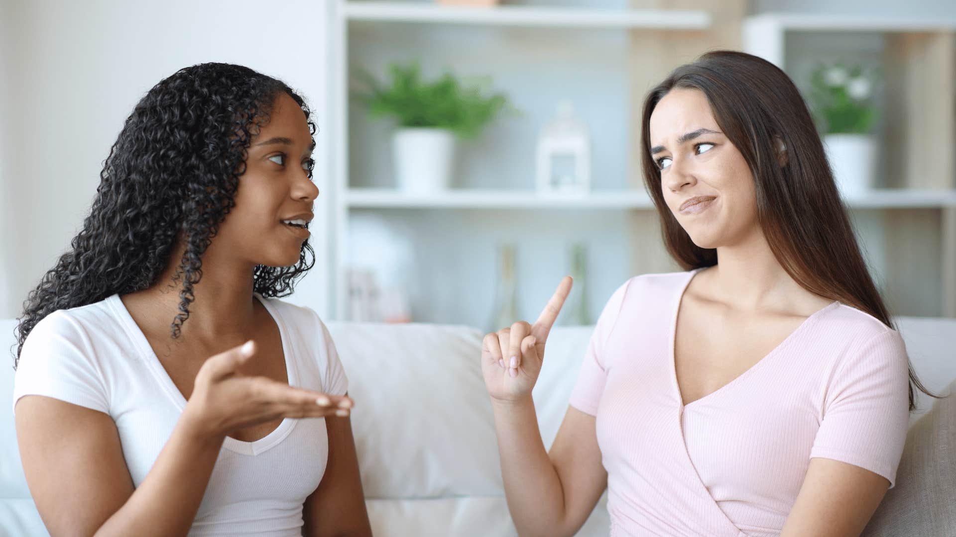 woman making the decision to say no