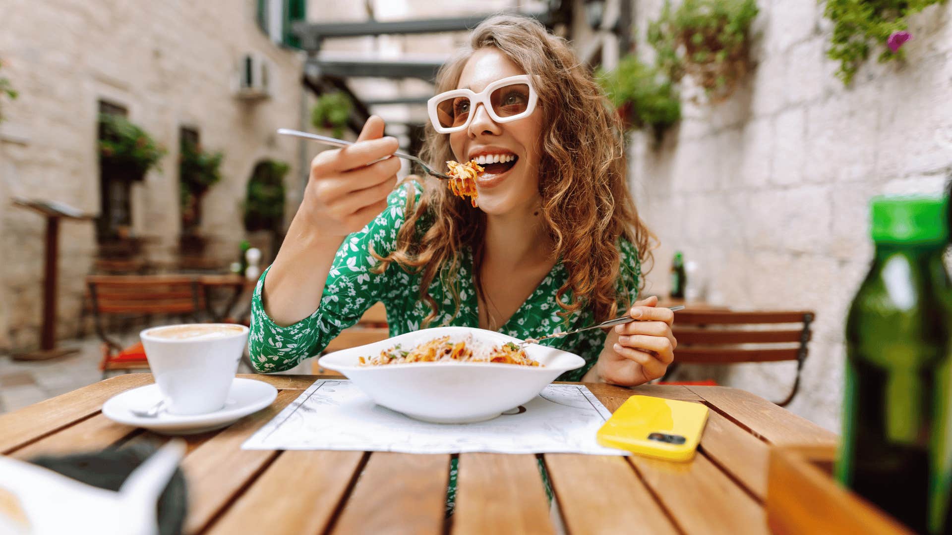 woman who makes the decision of where she eats