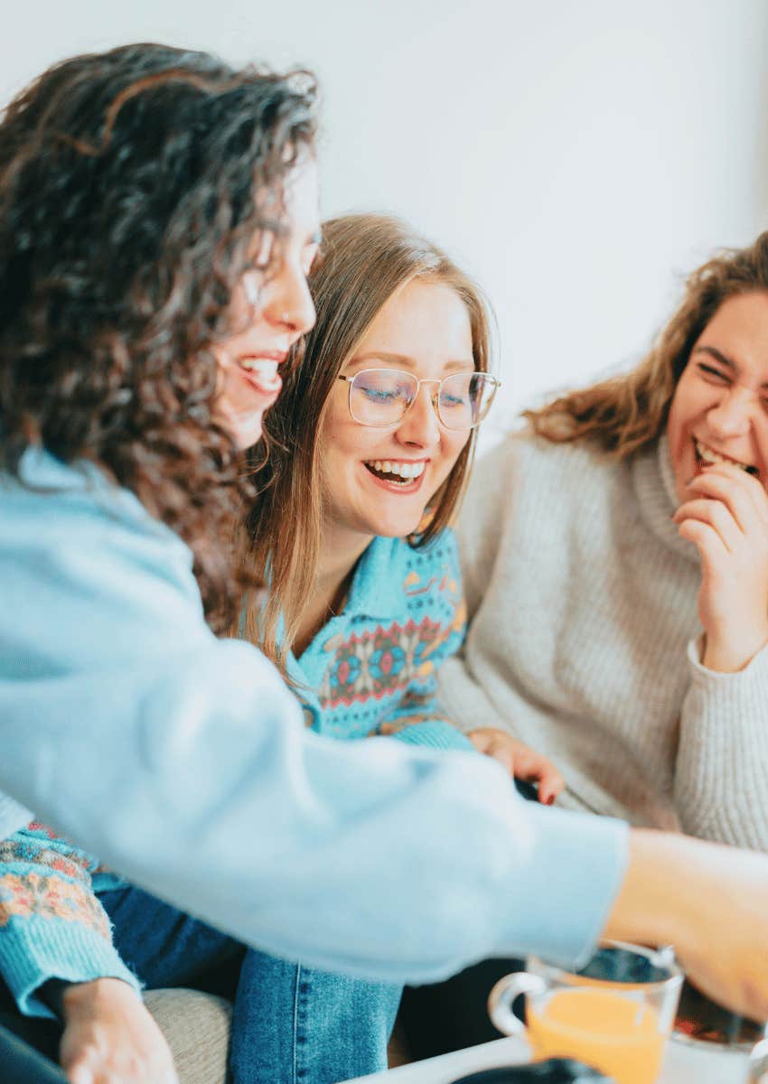 effortlessly cool friends chatting having an animated discussion