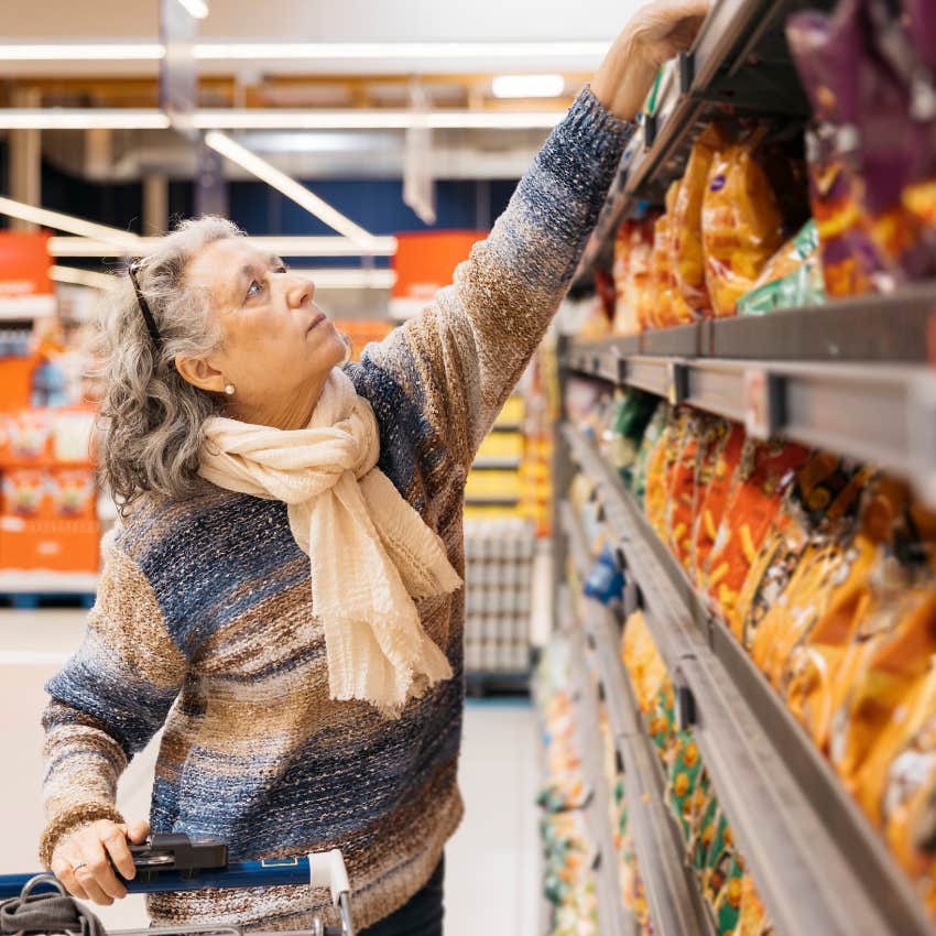 woman shopping doesn't realize her card will decline when trying to pay