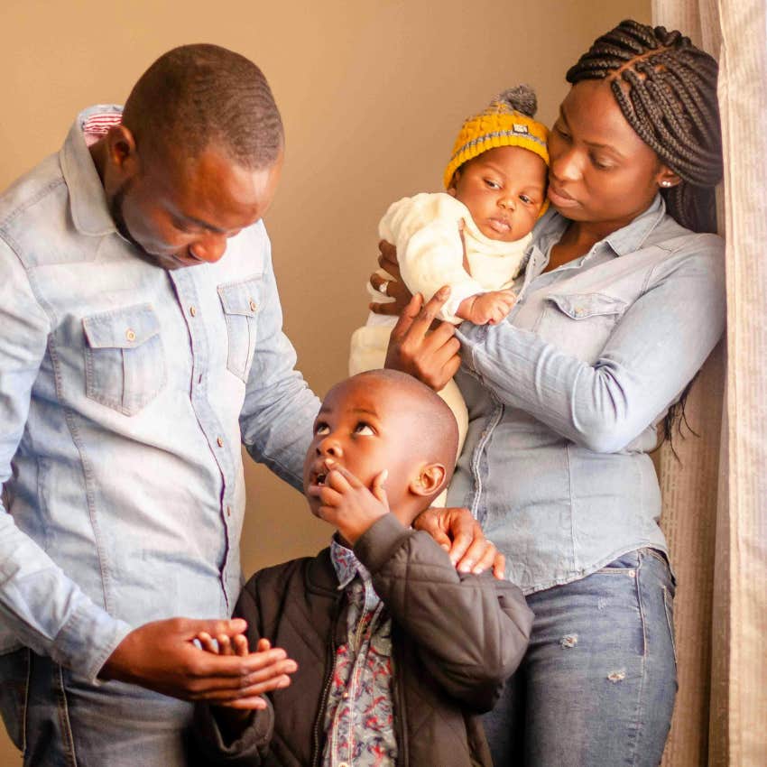 parents sharing the mental load of running a household and raising kids