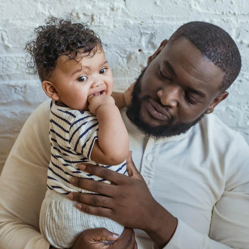 father who is dealing with the mental load of parenting after his wife went out of town