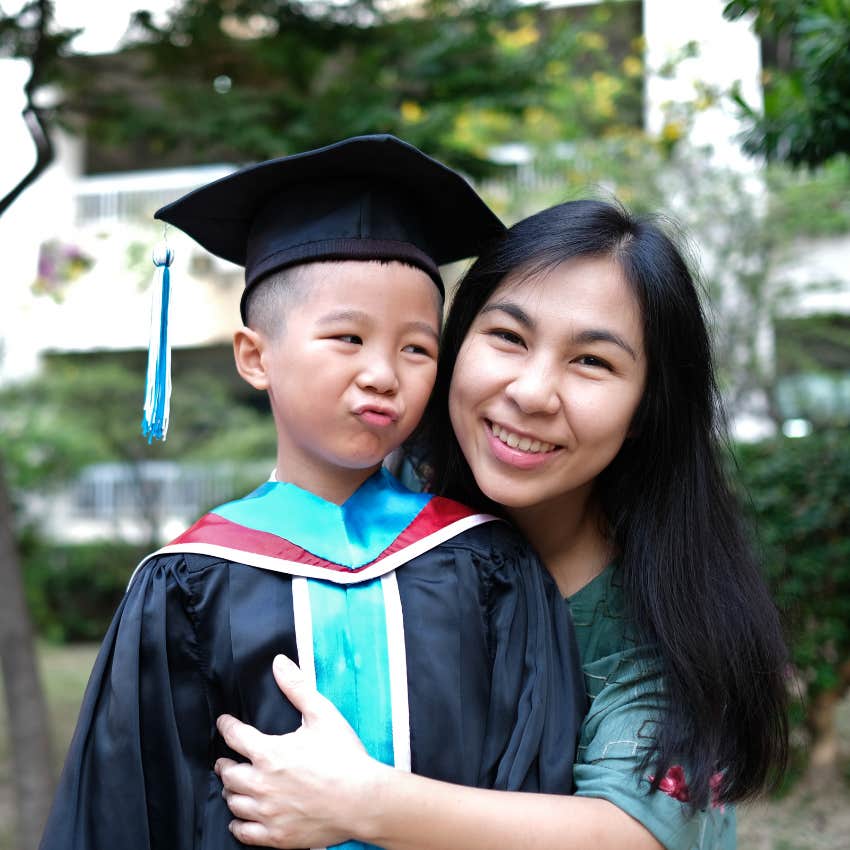 little boy off to college at age 10