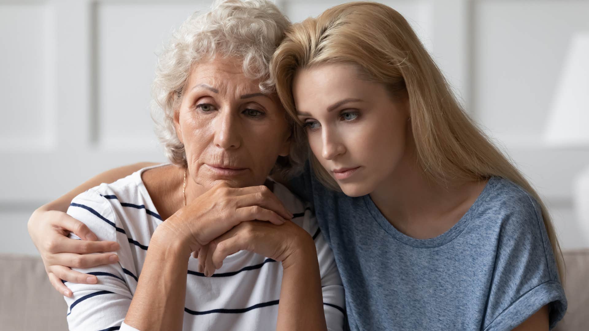 grandma telling her upset granddaughter I'm fine, really