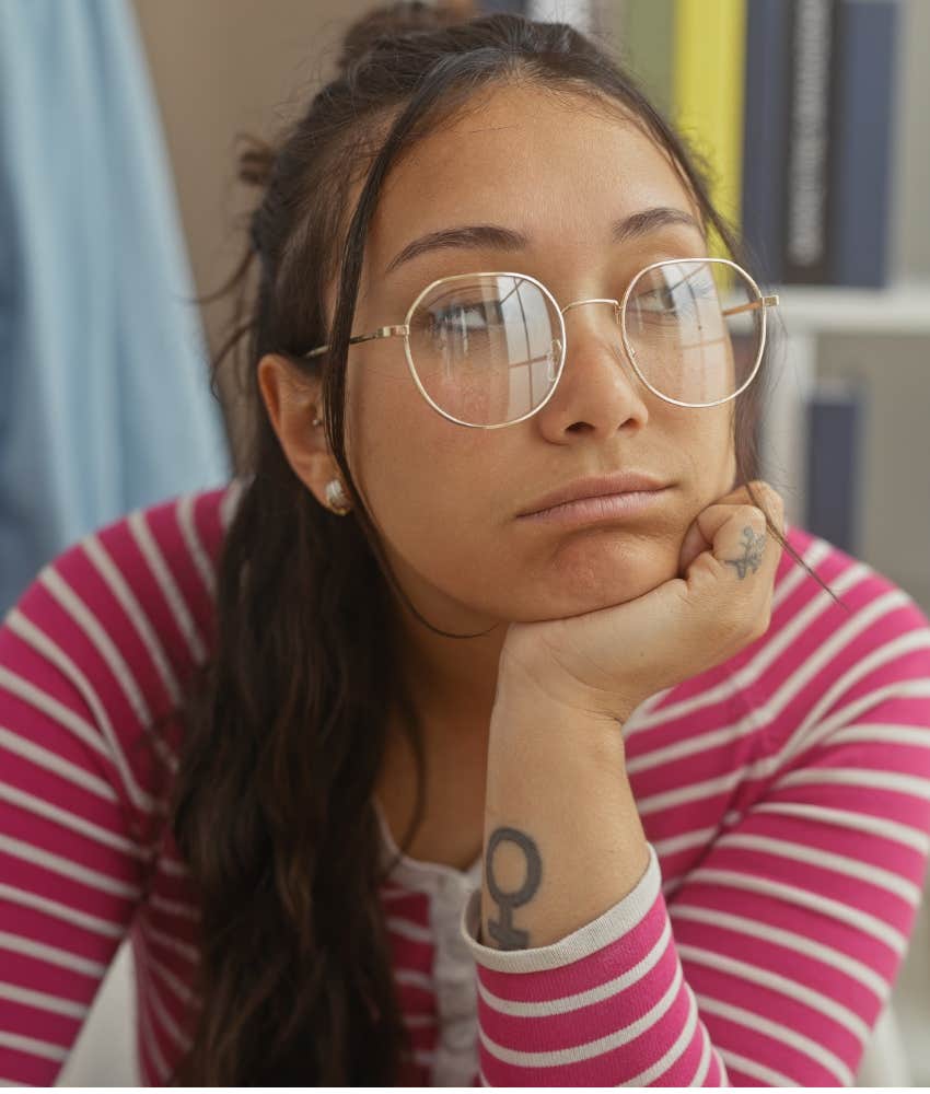 upset person ruminates alone showing they can't ask for help