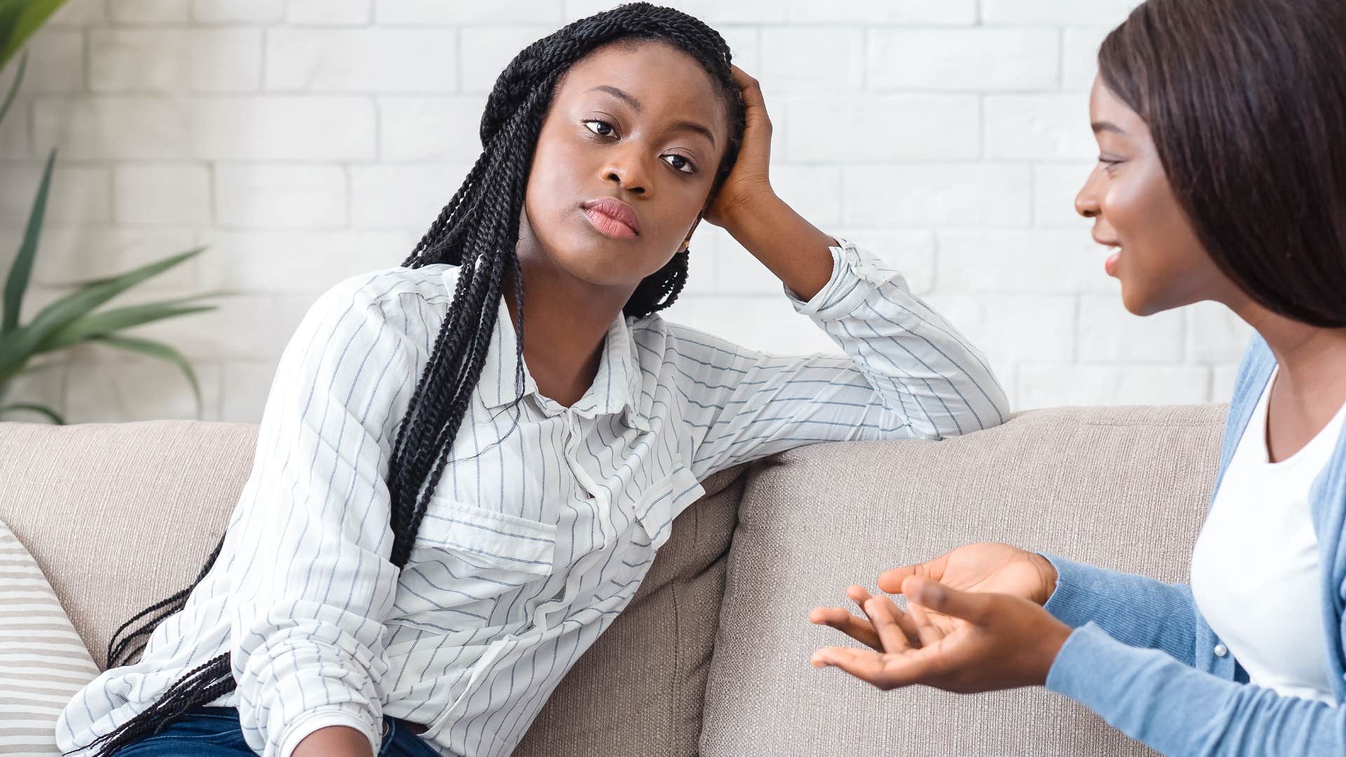 woman listening to friend's chronic complaining with no action