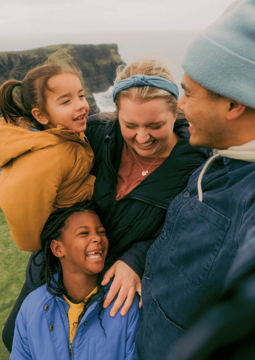 happy family on vacation