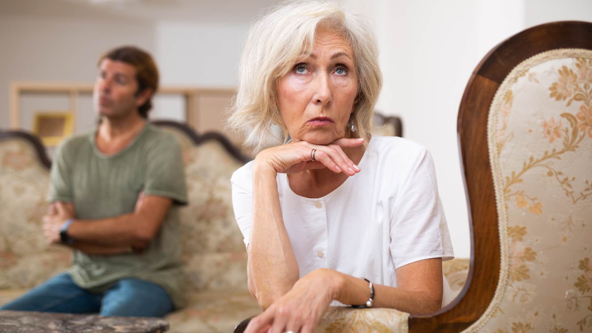 narcissistic woman keeping secrets from her family