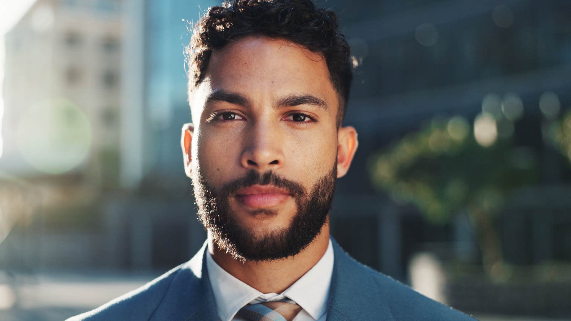 intelligent professional man detaching emotionally from his environment