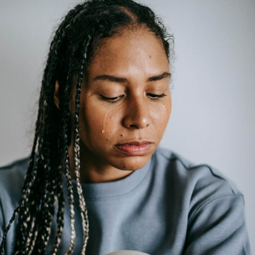 woman feeling shame and sadness