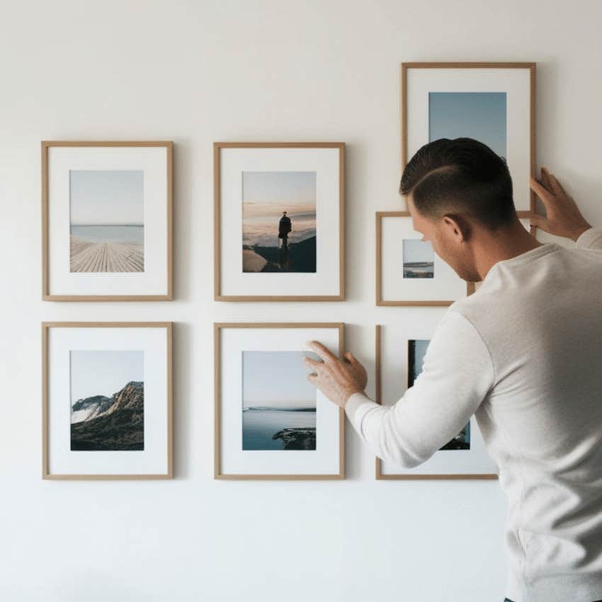 man who has personal touches in his home