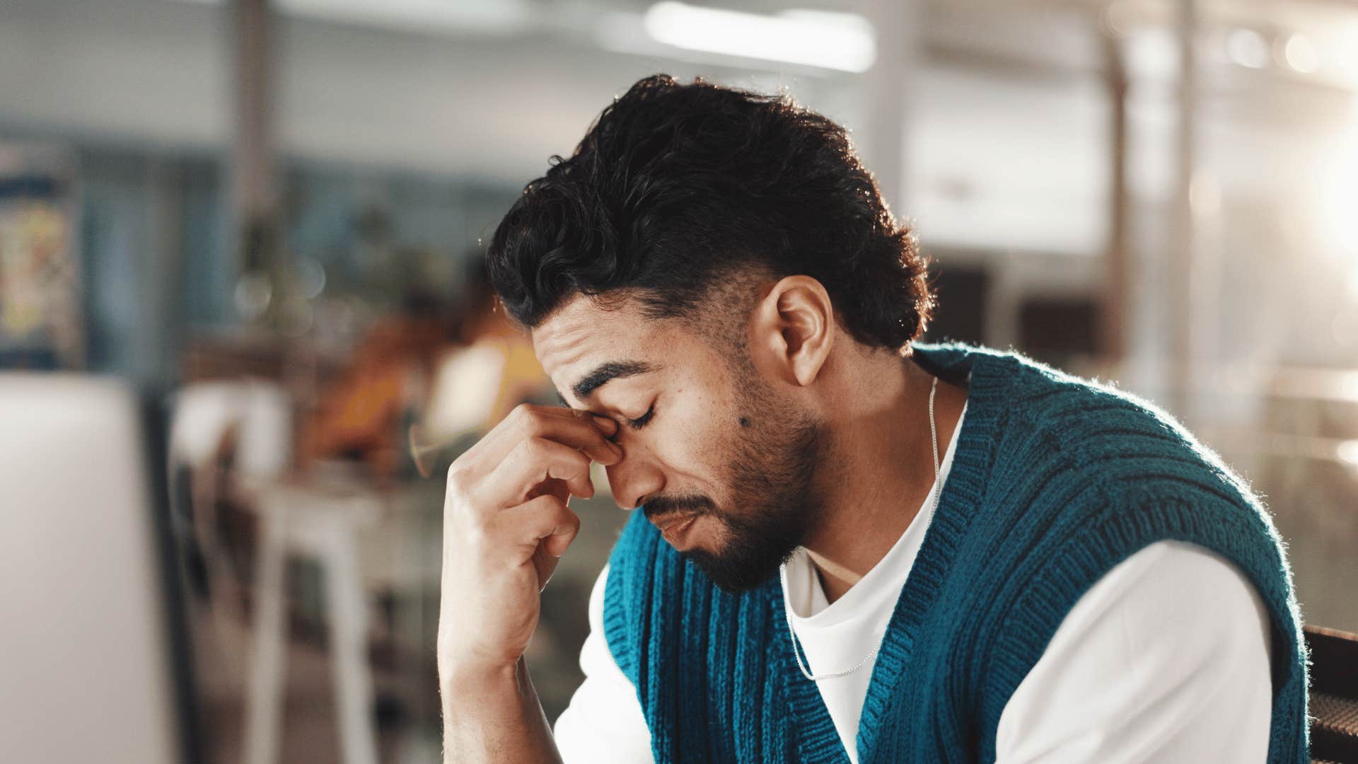 man who grew up with little money as he feels guilt after spending