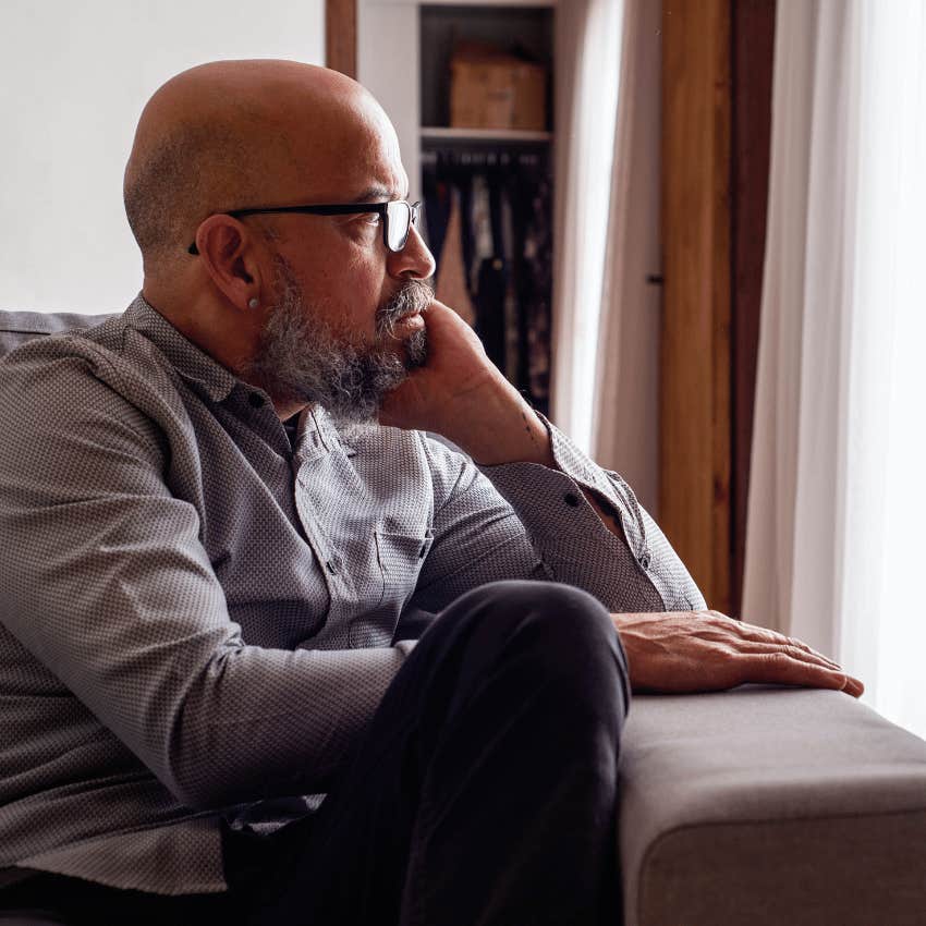 man who frequently ghosts others sitting alone