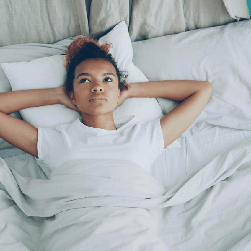 woman who wakes up at 3 am almost every night because she's dealing with age related changes