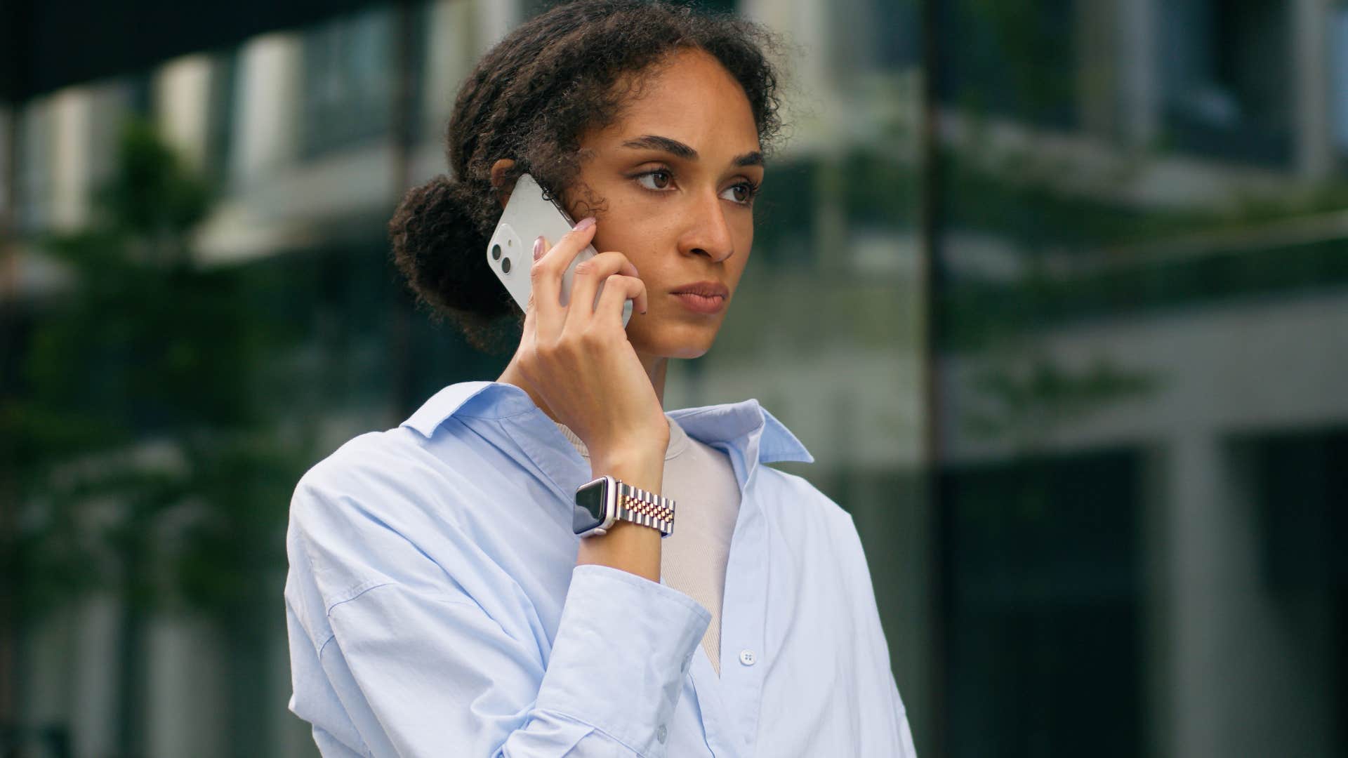 woman rage baiting man on the phone saying do you need me to explain it slower