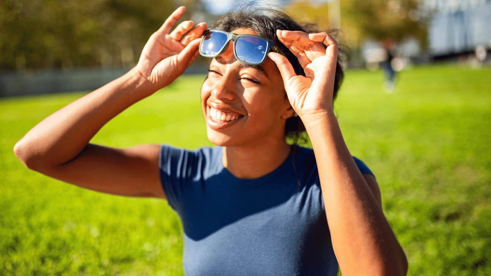 woman who was her authentic self as a kid as she feels at ease being herself