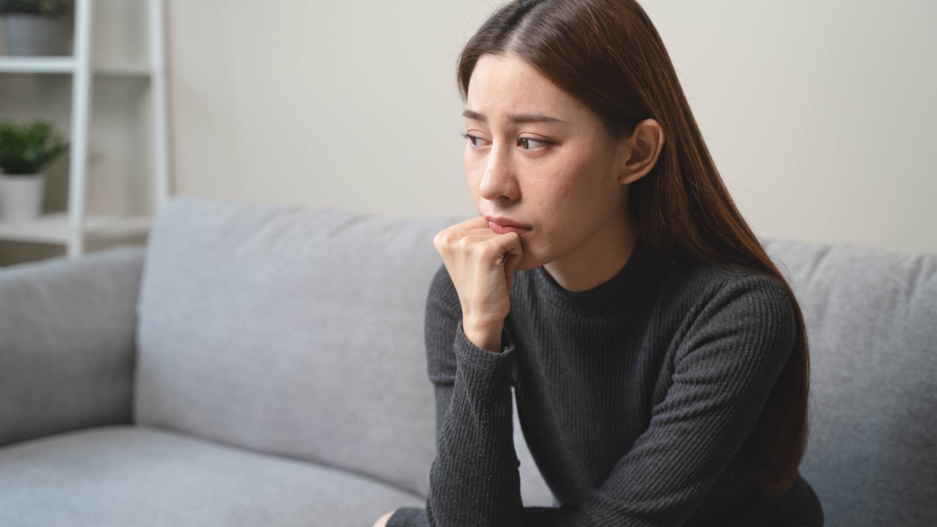 unhappy teen girl struggling with abrupt goodbyes