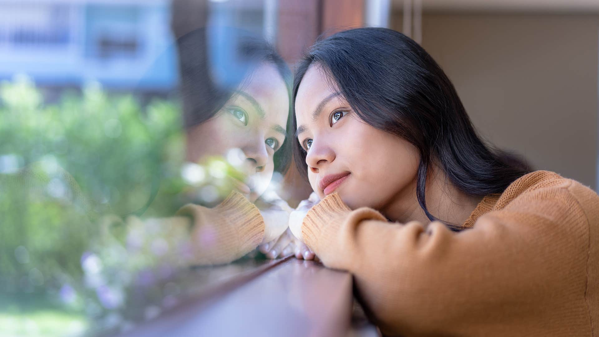 relaxed young woman understanding her energy is limited