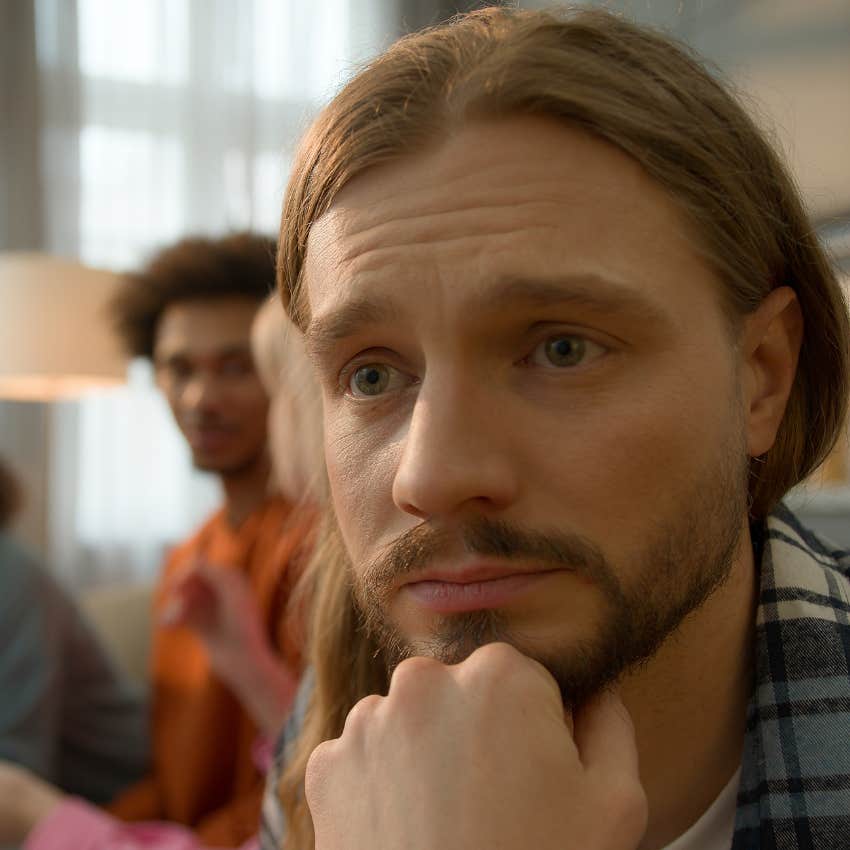man who has zero joy in life losing his curiosity about his friends