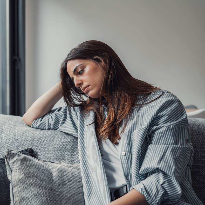 european woman depressed in america