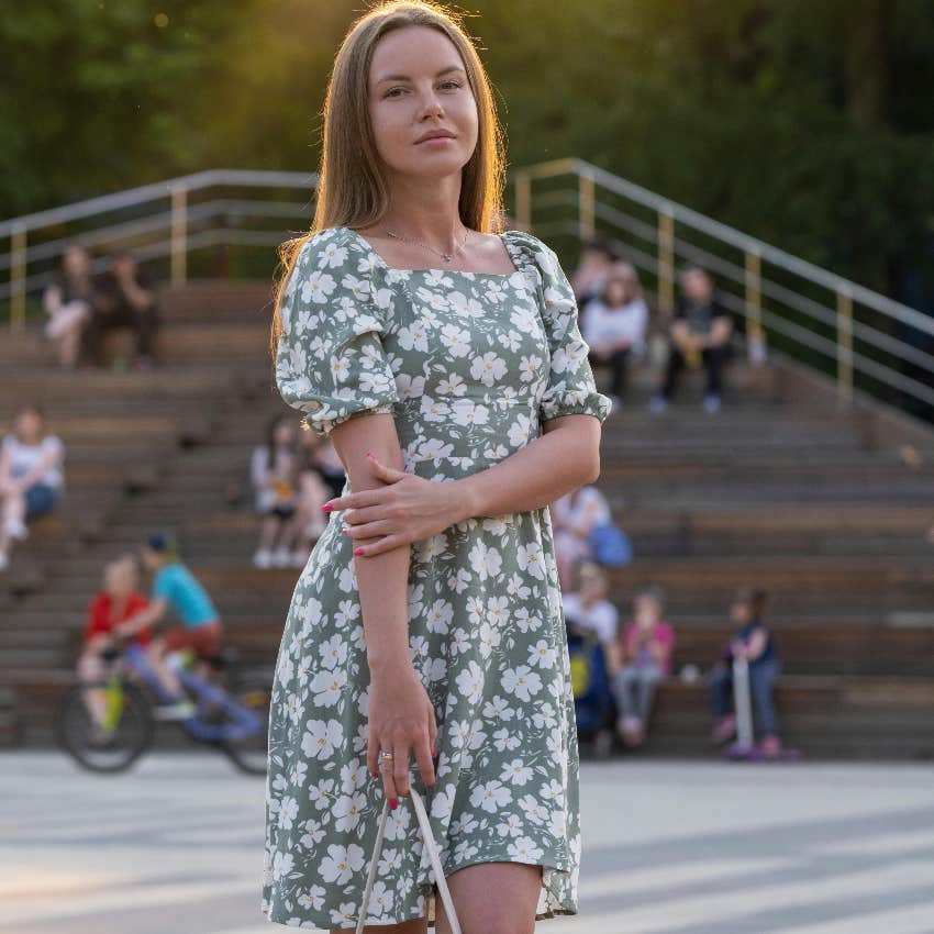 gen zer wearing brunch prom dress