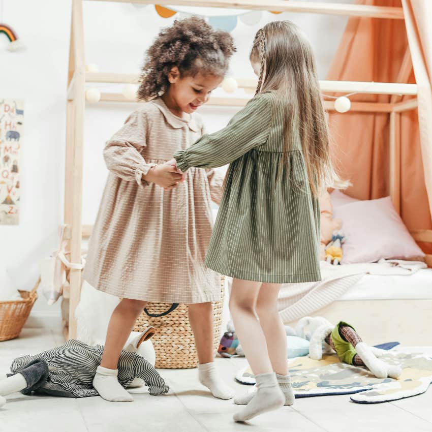 friends playing together at one's home