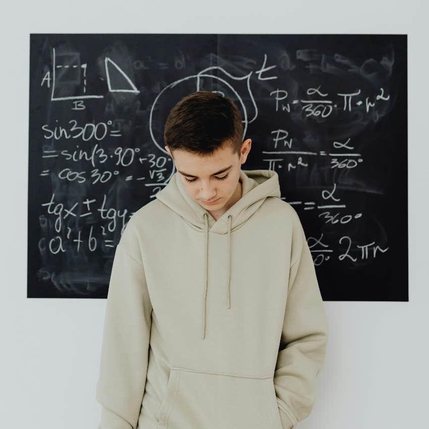 boy confused by what he's learning at school