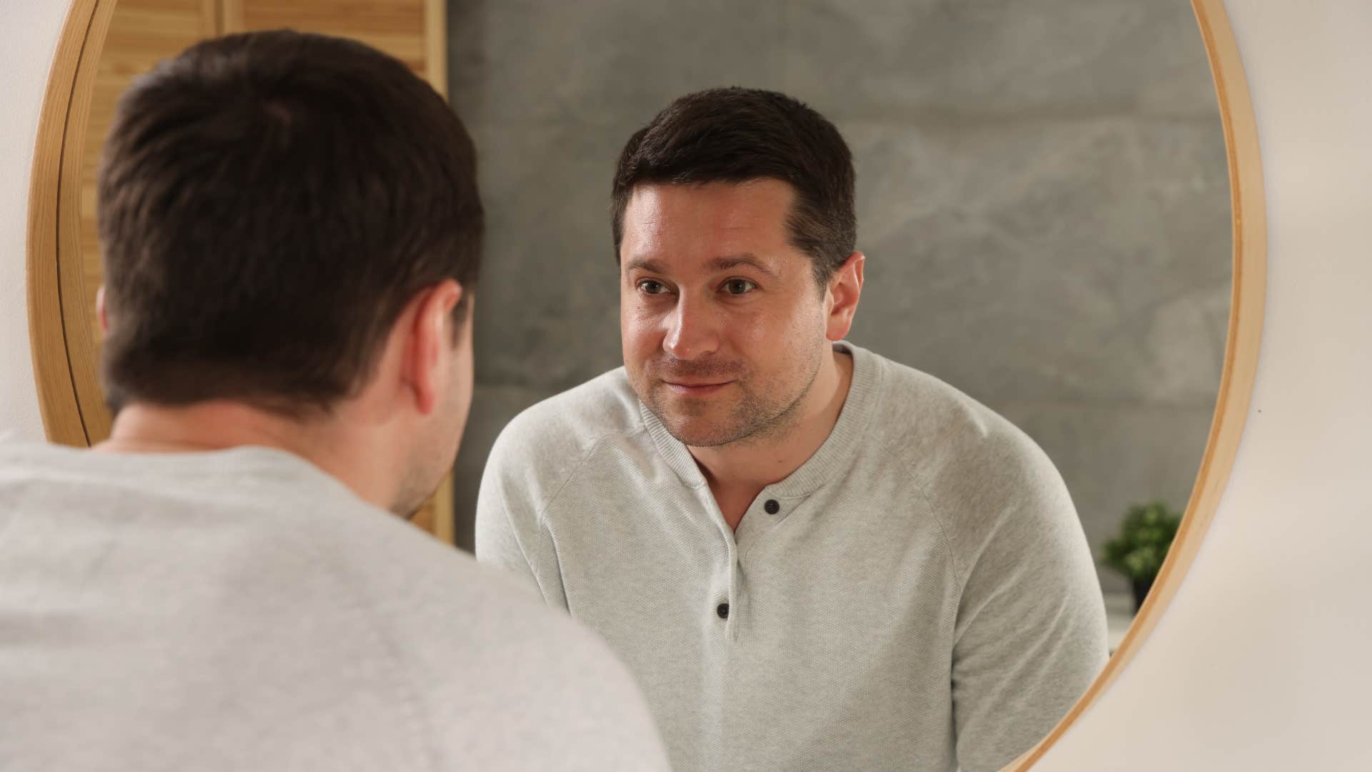 confident man feeling comfortable in his own skin