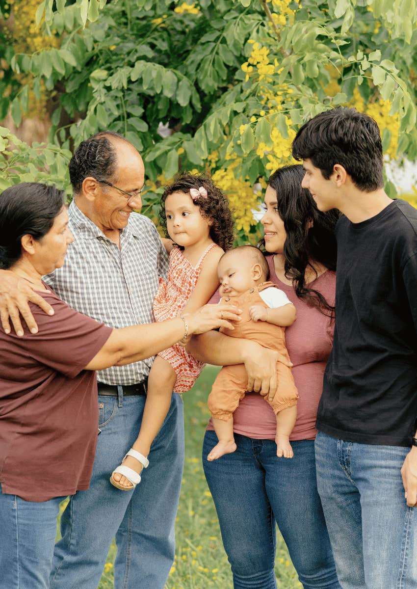 multigenerational family gathered together