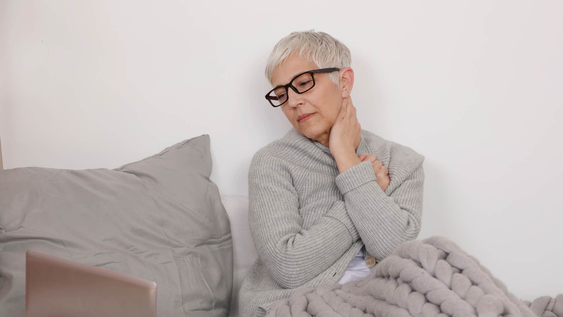 older person who didn't sleep well