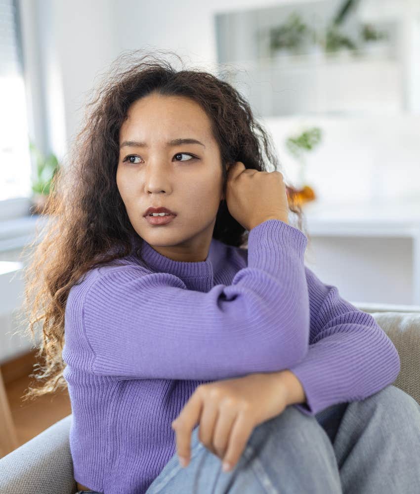 uncertain person showing not shocked by the idea of death