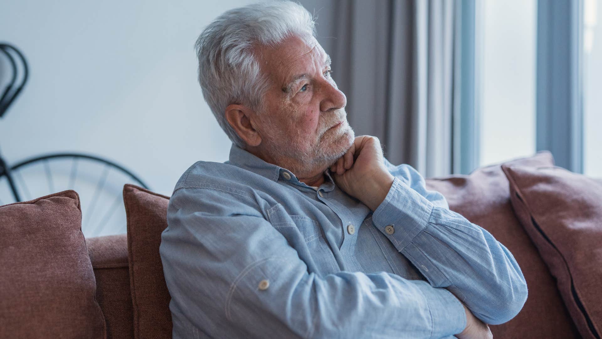 man feeling anxious before seeing his friends