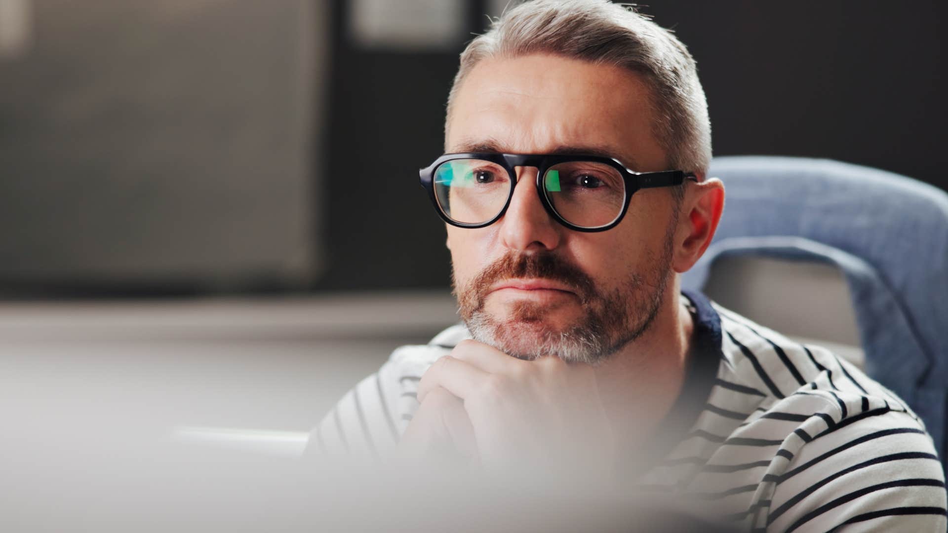 high iq man thinking instead of turning his brain off