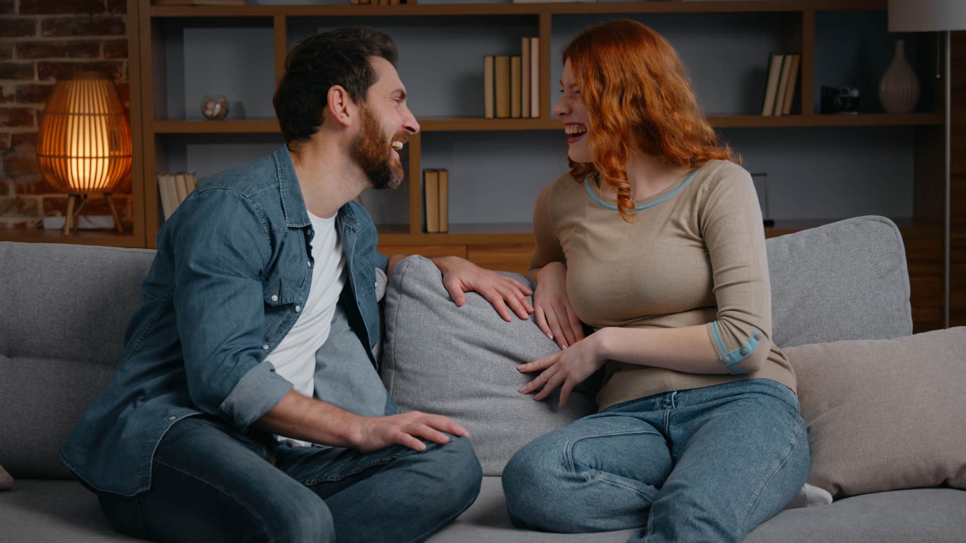 woman asking her partner what he thinks