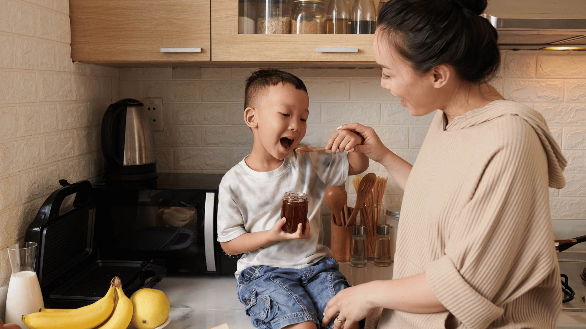 parent who doesn't let her kid learn from his own mistakes as she hesitates to let child make decisions