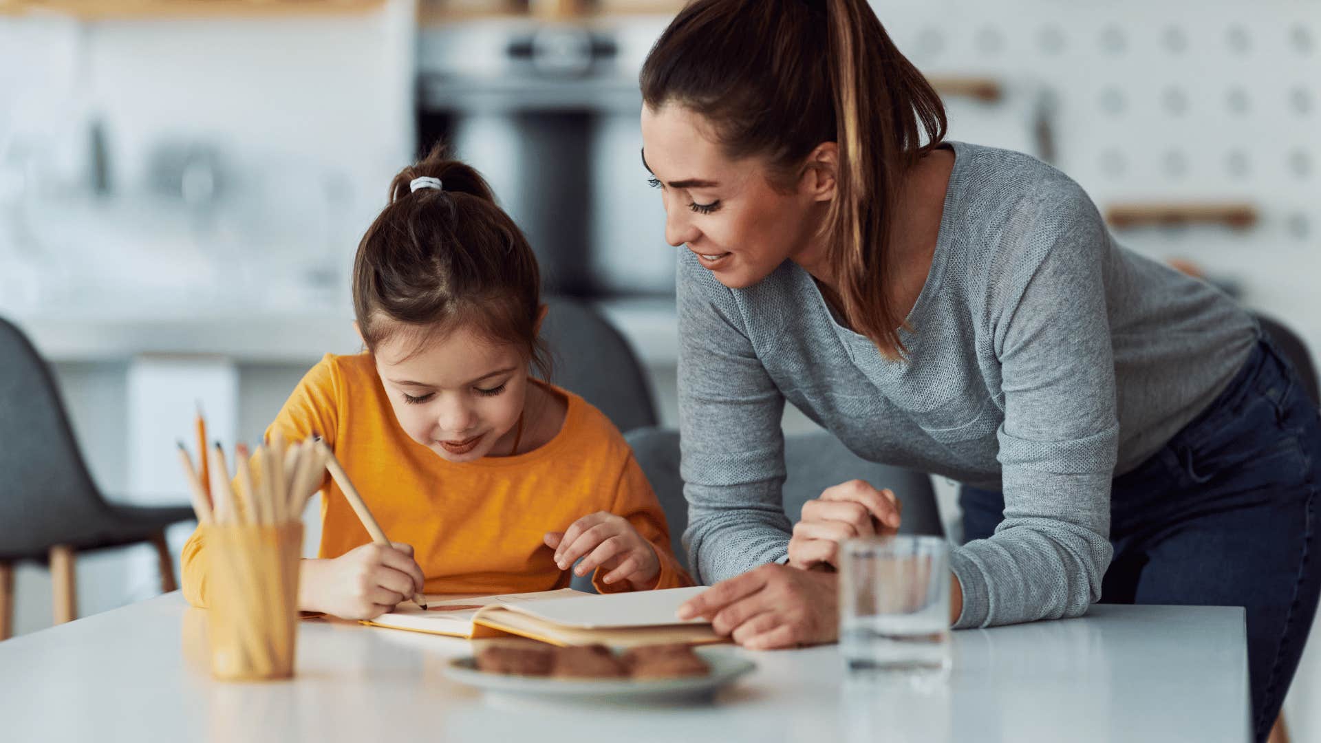 woman who doesn't let her kid learn from her own mistakes as she steps in befpre child has time to struggle