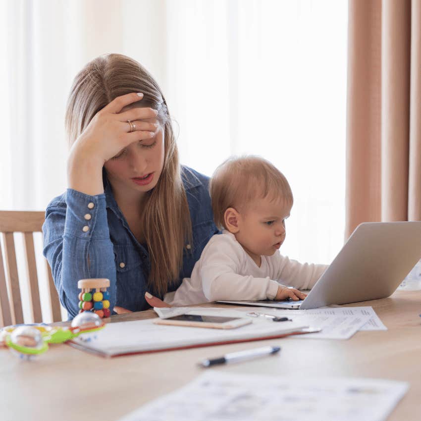 mom who pays more attention to work than her kid dealing with lack of nurturing as a child