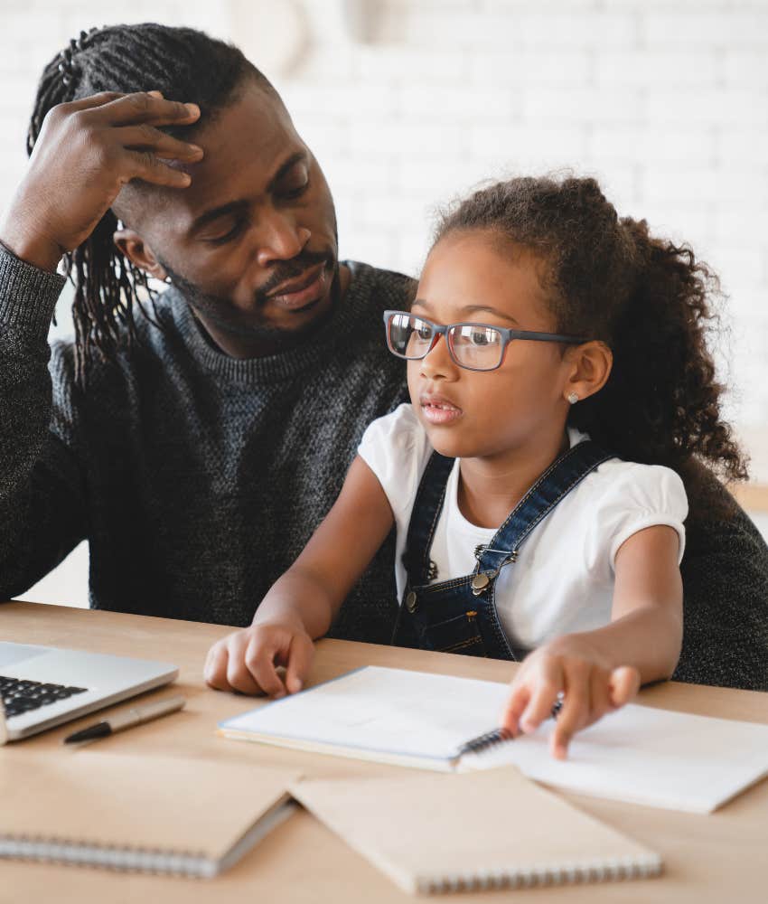 Parent helps smart kid find creative solutions