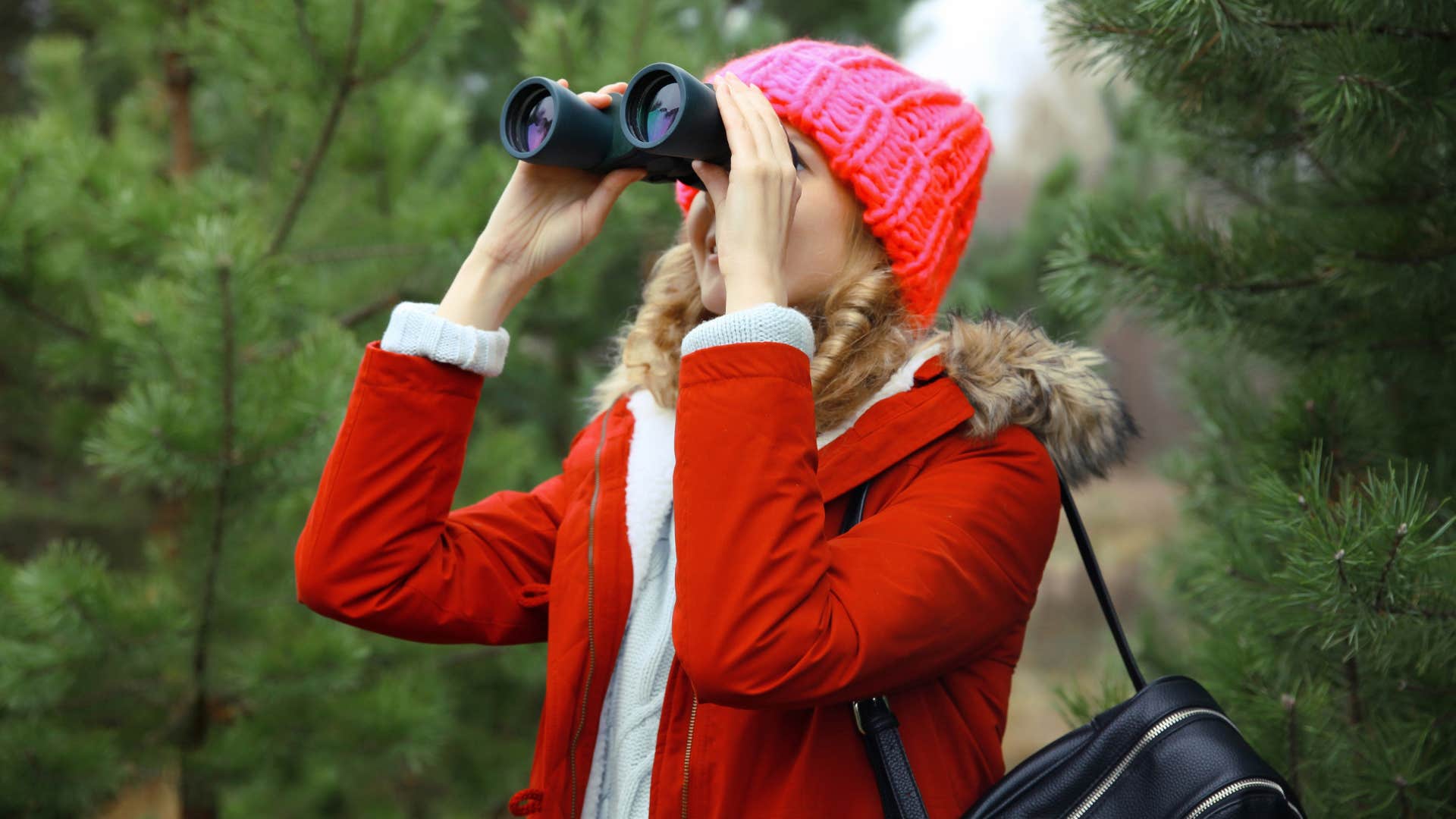 woman enjoys observing before reacting