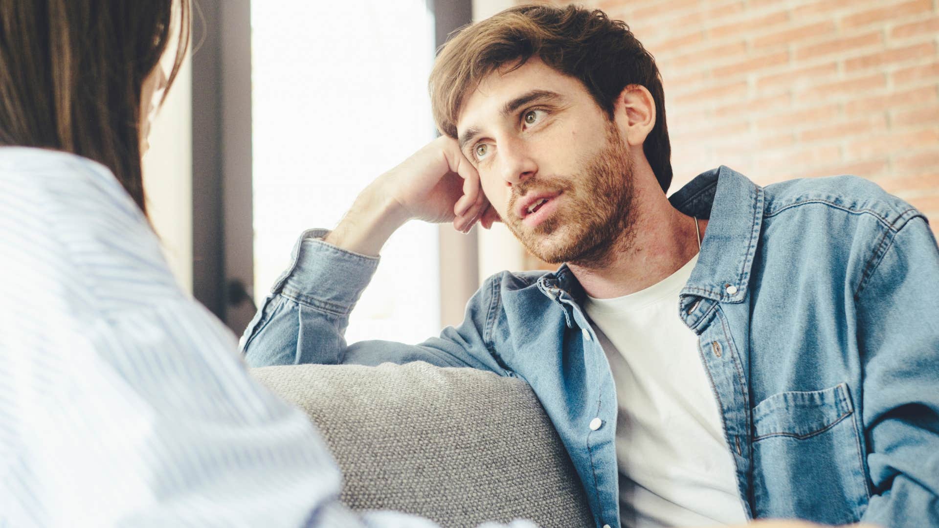 man talking to his partner and learning from mistakes