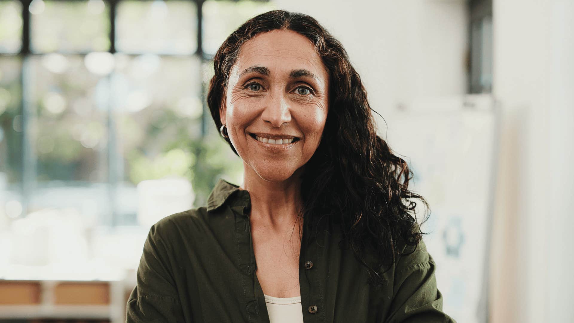 woman who rarely overreacts as she gives herself a moment