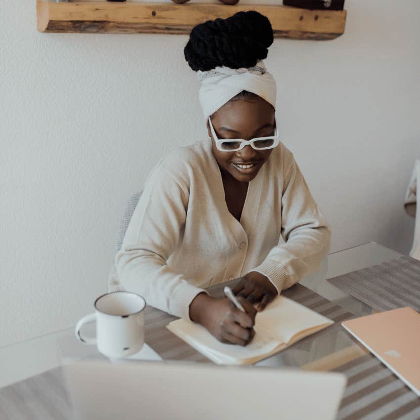 woman who stays perpetually hopeful no matter what life throws at her saying I'm allowed to feel overwhelmed