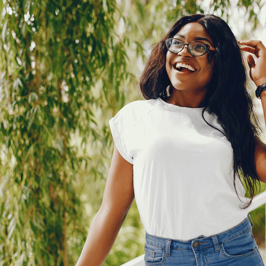 woman who stays perpetually hopeful no matter what life throws at her saying this wont last forever