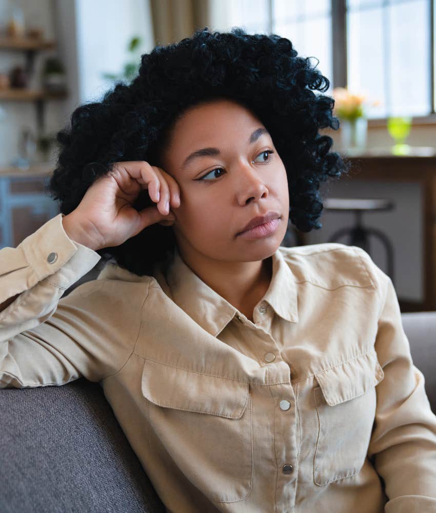 worried person thinks deeply showing being prepared as trauma response