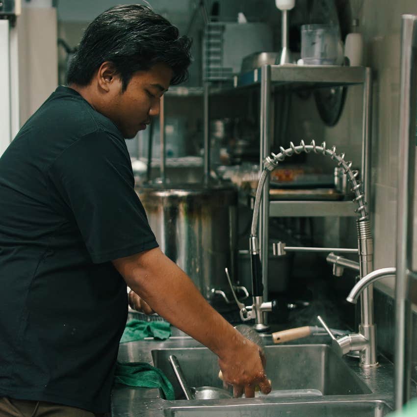 dishwasher in a restaurant takes skills 