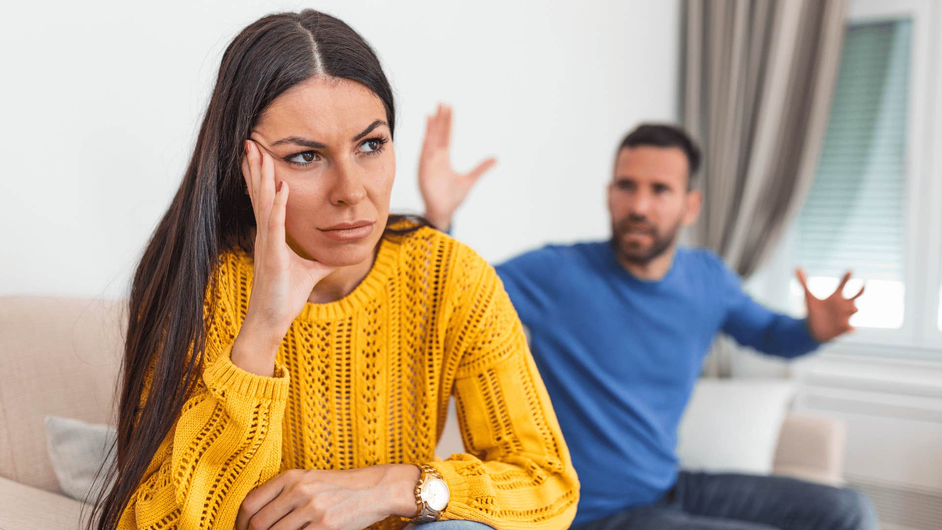 woman who lost respect for man saying I've said everything i need to say