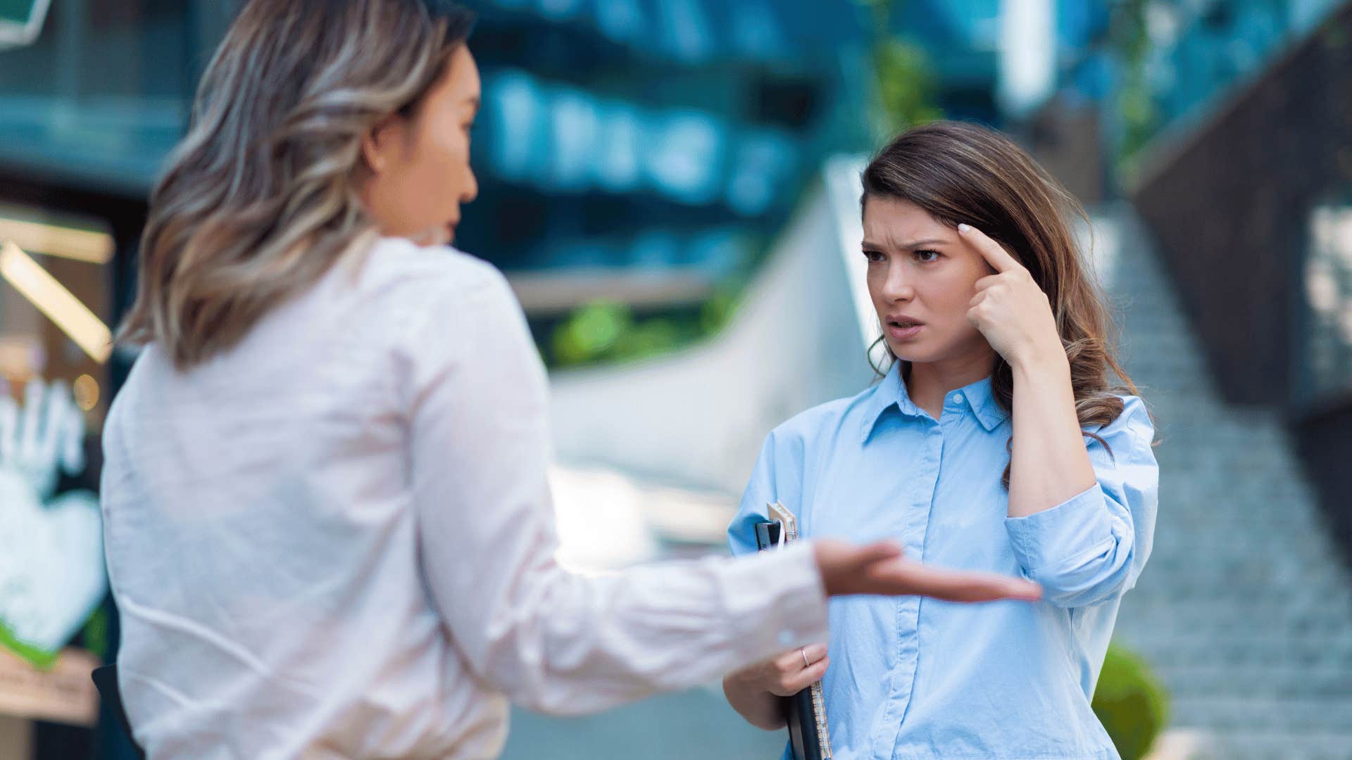 woman who has lost respect for woman as she says that's not my problem