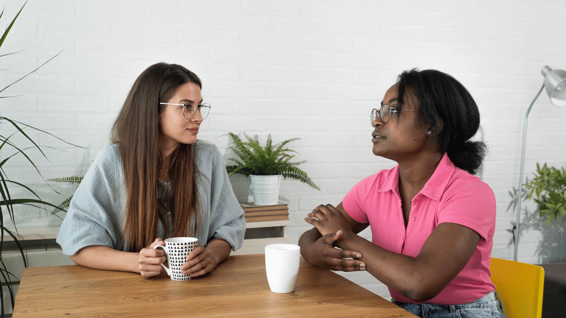 woman with an exceptionally high eq saying take a step back for a moment